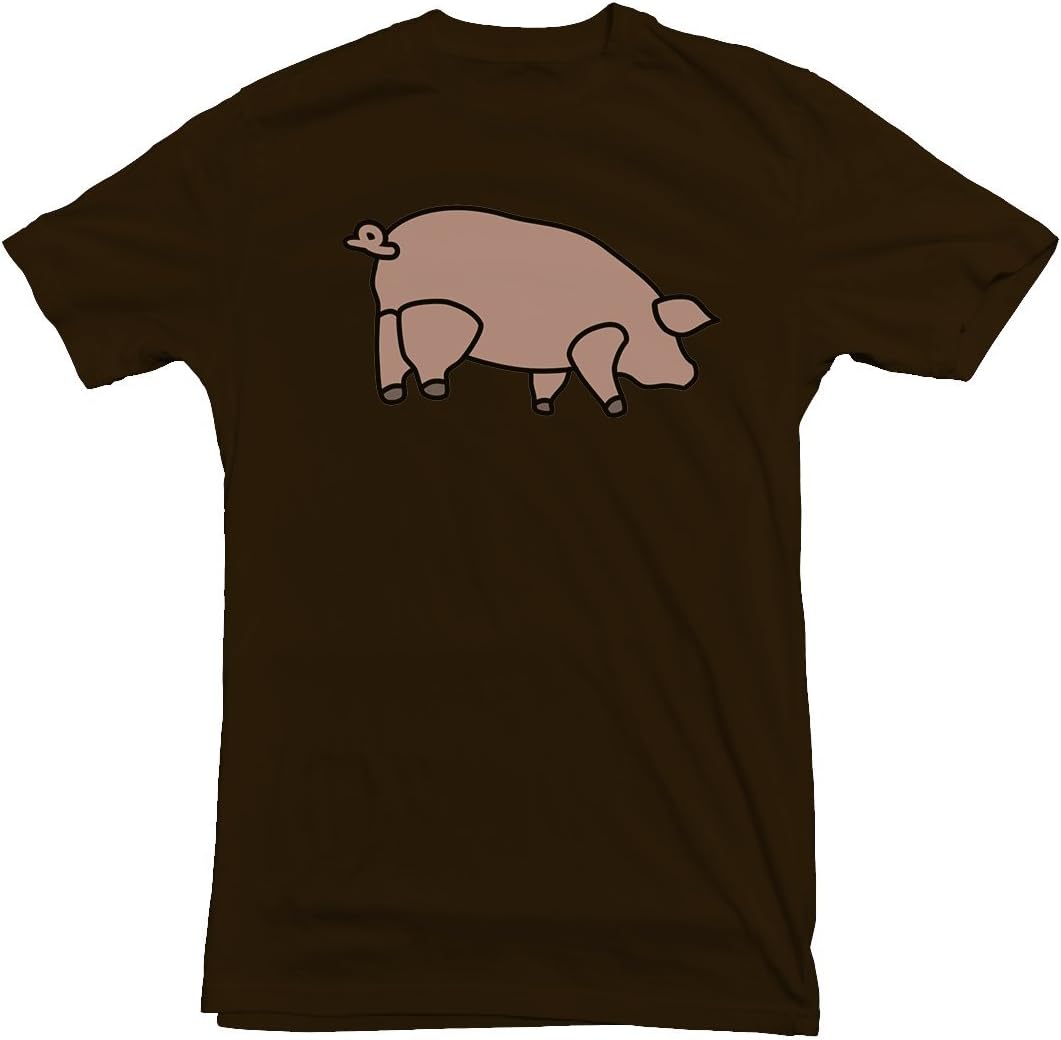 Pink Floyd T-shirt Animals Inflatable Pig Battersea Power Station (Large, Brown)