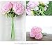 Newest trent 1Bouquet 5 Heads Artificial Peony Silk Flower Leaf Home Bridal Wedding Party Festival Bar Decor