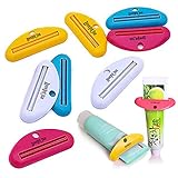 LoveInUSA Toothpaste Tube Squeezer Dispenser- 4 Pack Random Colors