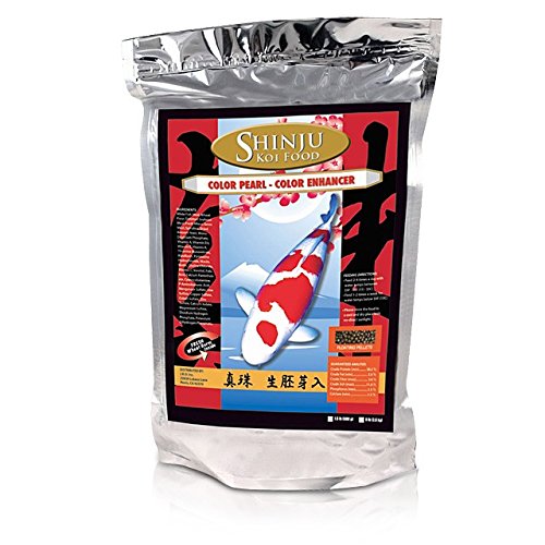 Shinju Color Pearl Enhancer Premium Koi Fish Food - 8 lbs. with BONUS Go Pond Magnet Calendar