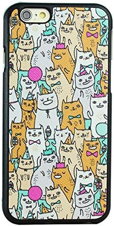 Kolorfish iHappy Cute Funky Designer Colorful Synthetic Silicone Back Case Cover for Apple iPhone 6, iPhone 6S Cats