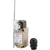 BAOMAIN WLCL Limit Switch, Adjustable Long Aluminum Rod Actuator 1NO1NC | 10A 250VAC Double-Break,IP66 waterproof 1NO+1NC 10A switch with wide detection range for woodworking &amp; textile machinery