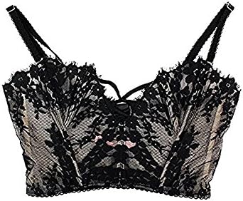 Victorias Secret Black Embroidery Dream Angels Corset Top (Large)