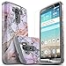 LG G3 Case, [NOT FIT LG G3 Vigor] Starshop [Shock Absorption] Hybrid Dual Layers Rugged Impact Advanced Armor Phone Cover with [Premium HD Screen Protector Included] for LG G3 (Marble Pattern)