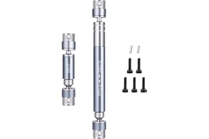 DEWOKI RC Drive Shafts Stainless Steel Driveshafts 32+64mm for 1/24 AXIAL SCX24 AXI90081 Deadbolt AXI00004 Upgrade RC Crawler Upgrade Parts Titanium