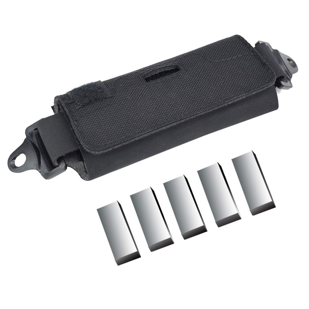 DONGKER Helmet Weight Bag,Tactical Helmet Balancing Pouch Bag Pack with 5 Counter Weight Accessory Pouch for F/P/MH/B