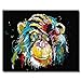 LIUDAO Oil Painting on Canvas, Paint by Numbers for Adult Beginner, 16x20 Inches Without Frame(Gorilla)