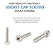 Comdox 500Pcs M3 M4 M5 Stainless Steel Button Head Hex Socket Head Cap Bolts Screws Nuts Assortment Kit (Cheese Head)