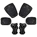 Sports Protective Gear Safety Pad Safeguard (Knee Elbow Wrist) Support Pad Set Equipment for Kids Roller Bicycle BMX Bike Skateboard Protector Guards Pads(Black)