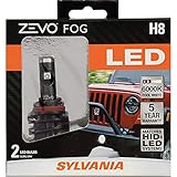 SYLVANIA - H8 ZEVO FOG LED - Premium Quality Plug and Play LED Fog Lights, Bright White Light Output, Matches HID & LED Headlight Lighting Systems, Added Style & Performance (Contains 2 Bulbs)