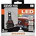 SYLVANIA - H8 ZEVO FOG LED - Premium Quality Plug and Play LED Fog Lights, Bright White Light Output, Matches HID & LED Headlight Lighting Systems, Added Style & Performance (Contains 2 Bulbs)