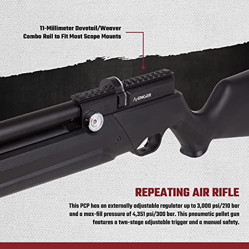 Air Venturi Avenger, 0.25Caliber Regulated PCP Air Rifle, Synthetic Stock Pricepulse