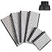 HOMFA Closet Drawer Organizer Foldable Fabric Cloth Storage Cubes Basket for Underwear, Bras, Socks, 6 Pack Stripe