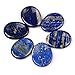 TGS Gems® Lapis Lazuli Carved Thumb Irish Worry Stone Healing Crystal Free Pouch Sold by 1pcs