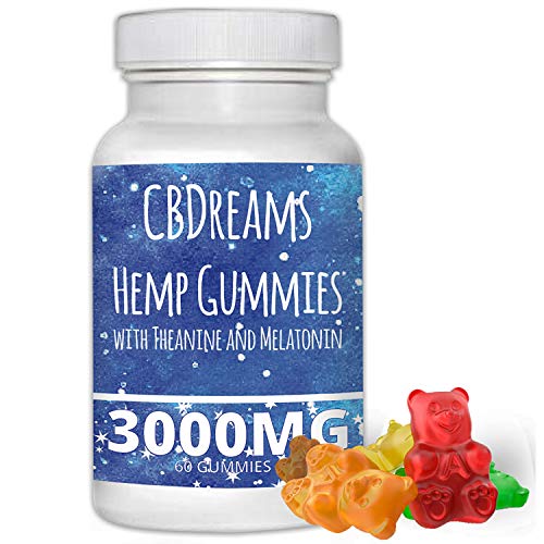 Premium Hemp Gummies 3000MG for Sleep with Melatonin - 50 Per Gummy- Hemp Extract Gummy Bears - Helps Promote Restful Sleep and Calm Mood