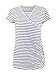 Ecavus Women's Nursing Tops Short & Long Sleeve Breastfeeding Shirt Side Ruched Maternity Clothes