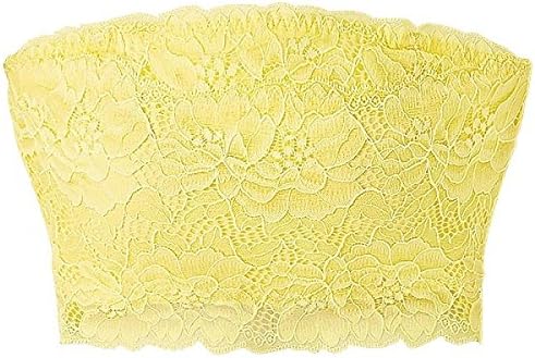 Amazon リュリュ ファンデ ション Ryuryu ハグチューブトップ イエローレース Ll インナーウェア 通販