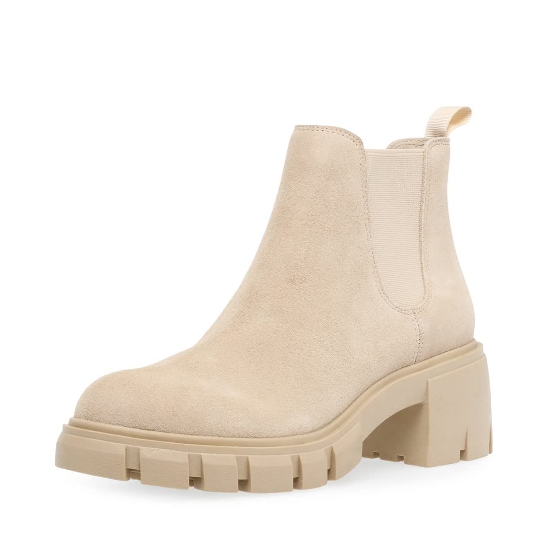 Steve Madden Women’s HOWLER Fashion Boot, Sand Suede, 8