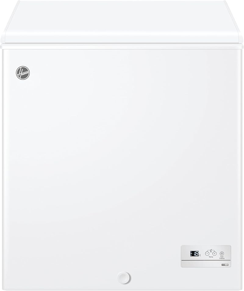 Hoover Freestanding Chest Freezer 137L E Class Super Freezing 69.5x55.5x84.5 cm