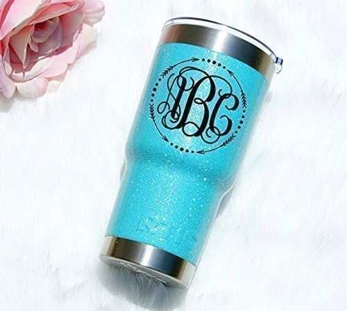 Personalized RTIC Glitter Tumbler with Monogram (30 Ounces)