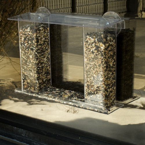 Duncraft 74505 Super Songbird One Way Mirror Window Bird Feeder