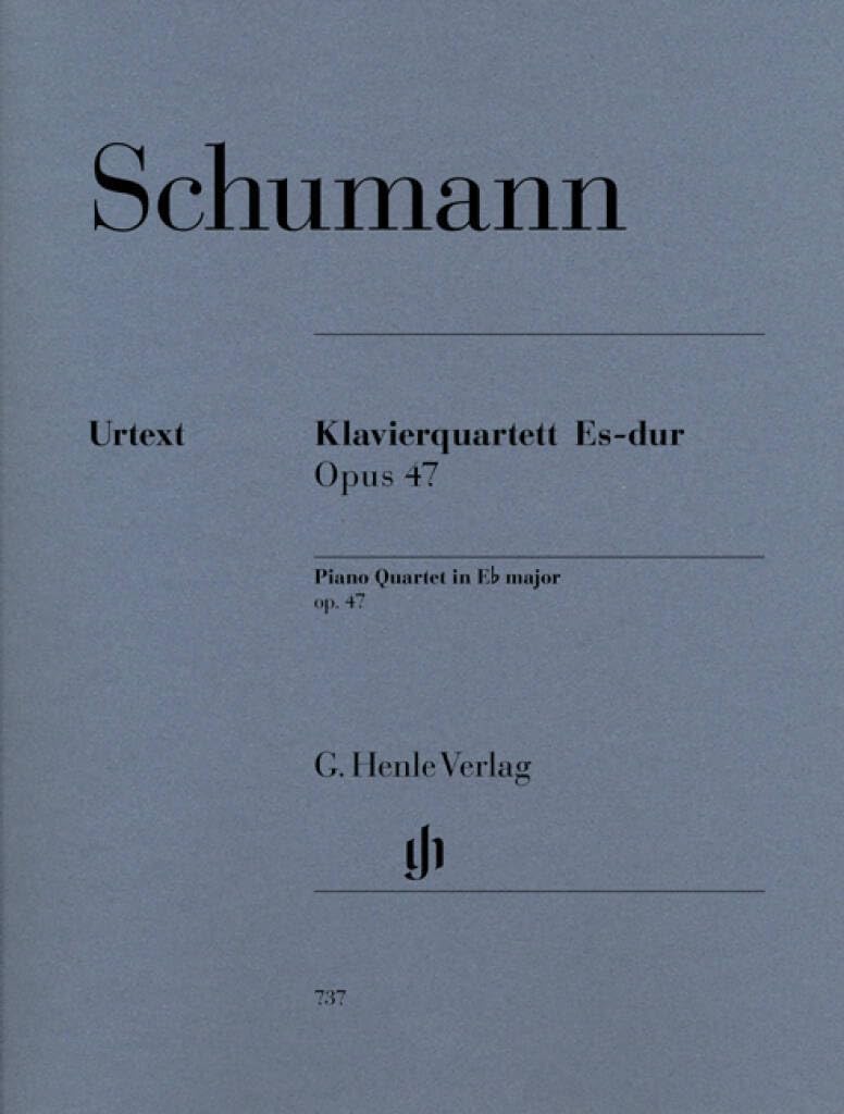 Schumann: Piano Quartet in E flat major Op.47 (Score & Parts), Henle Urtext HN737