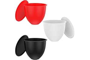 Silicone Bowl Liners for Mixer 5 Qt, 3-Pack Silicone Bowl Insert with Lids for Tilt-Head/Bowl-Lift Stand Mixers, Extra Replac