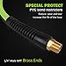 PowRyte Elite 300 PSI PVC Air Hose - 3/8-Inch by 25-Feet, 1/4-Inch MNPT Brass Ends