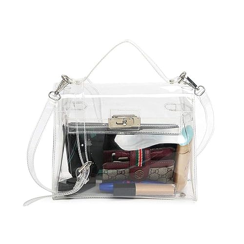 Clear transparent shoulder bag Clearance