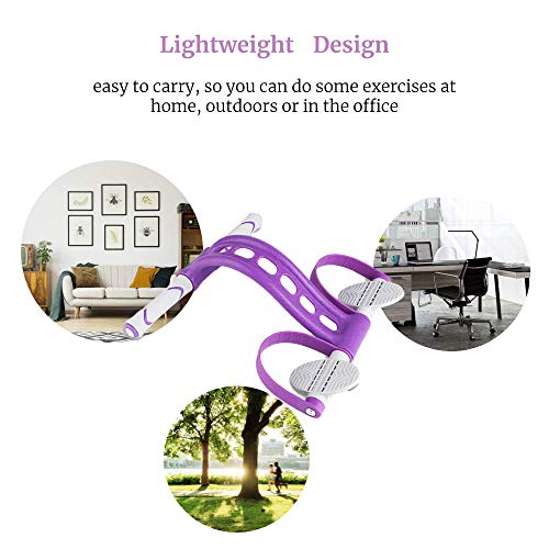 INTEFE Upgrade Multifunction Tension Rope Elastic Sit Up Pull Rope with Antiskid Design Foot Pedal & Solid Resistance Band Strap Fitness Equipment for Legs/arms/abs Exercise Workout