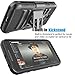 Moto G4 Play Case, Moto G4 Play Holster Belt, Tekcoo [Hoplite Series] Shock Absorbing [Black] Locking Clip Defender Heavy Full Body Kickstand Carrying Armor Cases Cover for Motorola Moto G Play