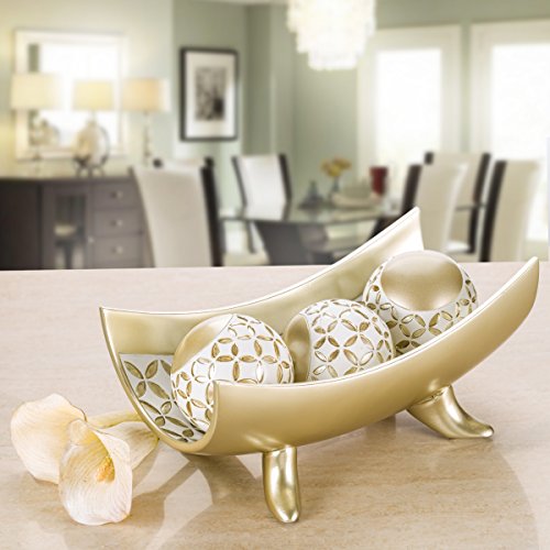 Schonwerk Diamond Lattice Decorative Orbs for Bowls and Vases (Set of 3