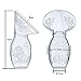 Breast Pump,Manual Breast Pump Food-Grade Liquid Silicone BPA-Free with Protective Lid, Portable Design Ideal for Travel, Camping