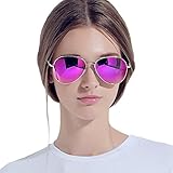 VEGOOS Classic Aviator Style With Polarized Mirror Lens Sunglasses 3090