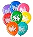 Art Party Balloons (16 pcs) Assorted Colors by Nerdy Words
