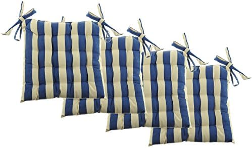 White Dove Unity Cotton Canvas - Value 4 Pack - Fits 15" Chair - Cabana Stripe - Classic Design, by Unity (Stripe Sky Blue)