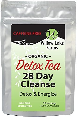 Willow Lake Farms Organic 28 Day Mint Detox Tea Cleanse Decaffeinated