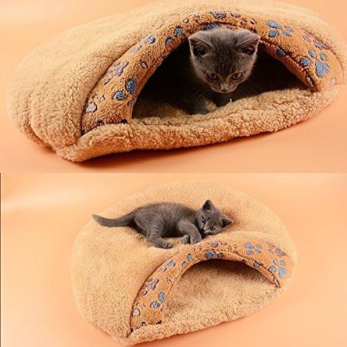 Cat Sleeping Bag Soft Warm Pet Bed Cave Lgloo Nest for