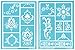 Martha Stewart Crafts Adhesive Stencils (5.75 by 7.75-Inch), 32268 13 Scrolls 13 Designs