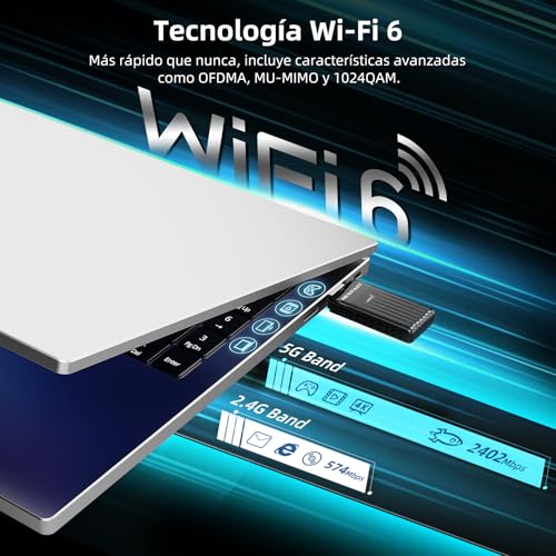 NEWFAST Adaptador WiFi6 USB AX3000, 5.8Ghz/2.4Ghz Adaptador WiFi USB para PC, 3000mbps Receptor WiFi Compatible con Windows 10/11, OFDMA y MU-MIMO, WPA3 y WPA2