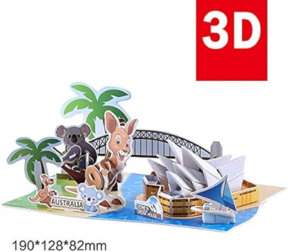 Leoie 3D Three-Dimensional Paper Aerospace Globe Solar System Puzzle Educational DIY Toy Gift for Children Adult 10#