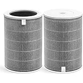 Mi Air Filter Replacement M8R-FLH Compatible with Xiaomi Mi 1, Mi 2 2S 2C 2H, Mi 3 3C 3H, Mi Pro Air Pur-ifier Filter, 3-Layer Filtration with H13 True HEPA Pre-Filter and acti-vated car-bon, 2-Pack