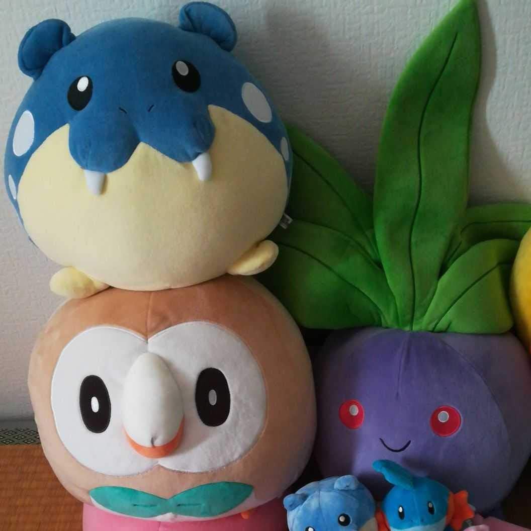 Amazon 11点 ポケモン ぬいぐるみ モクロー タマザラシ エネコ ピカチュウ クッション 等身大 ヤドン ケロマツ ハリマロン フォッコ ぬいぐるみ ホビー