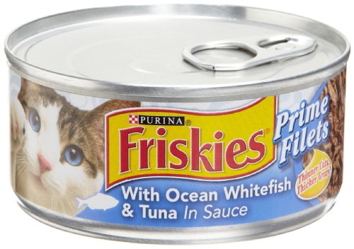 Purina Friskies Wet Cat Food, Prime Filets With Ocean Whitefish & Tuna in Sauce - (24) 5.5 oz. Cans - //medicalbooks.filipinodoctors.org