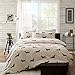 HipStyle HPS12-0007 HipStyle Olivia 4 Piece Duvet Cover Set, Full/Queen, Natural