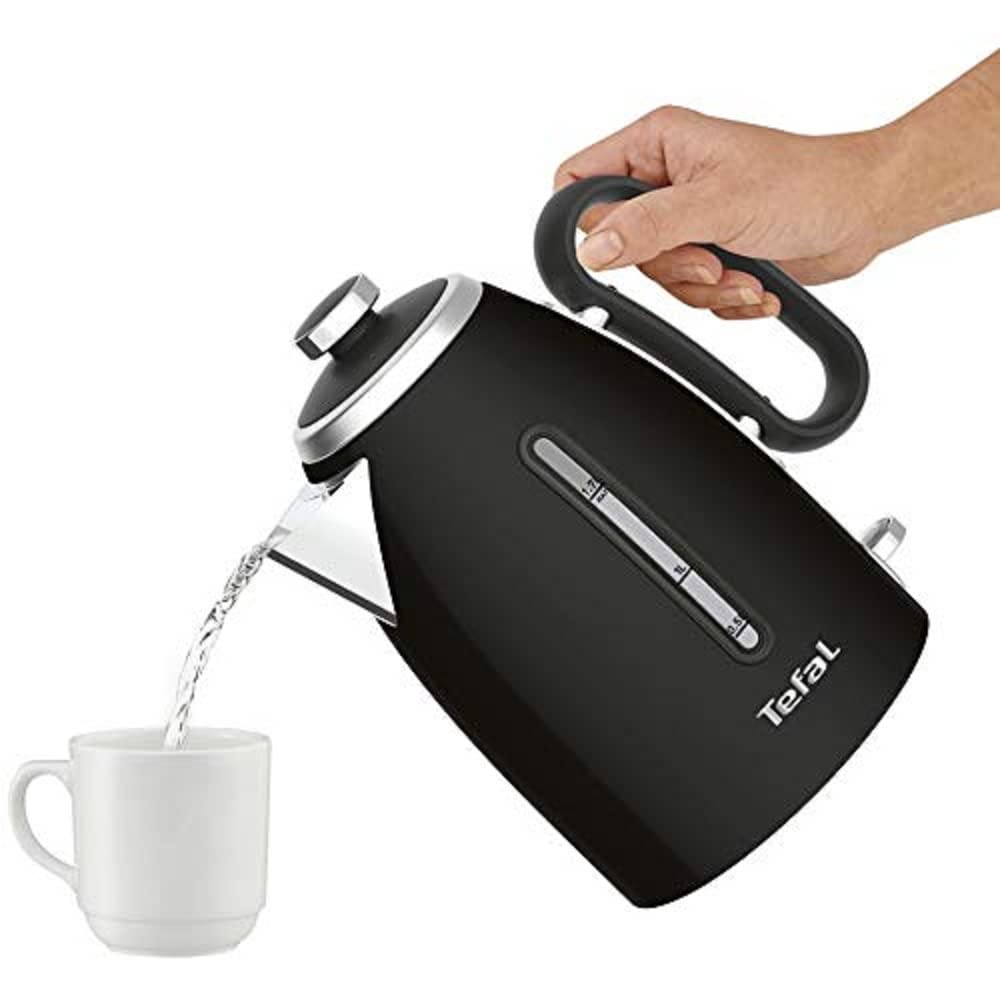 Tefal KI780N40 Retra Kettle, Matt Black, 3000 W, 1.7 L