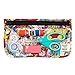 Bumkins TSA Approved Toiletry Bag, Travel Bag, Quart Zip Pouch, Clear Sided, PVC-Free, Vinyl-Free, Set of 3 – DC Comics Wonder Woman
