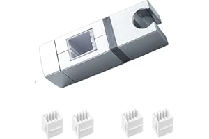 Handheld Showers Holder, Square Slider Bar Holder, with 4 Sizes Slip-On Lift Rod Mounts, Adjustable Shower Head Holder, Ideal