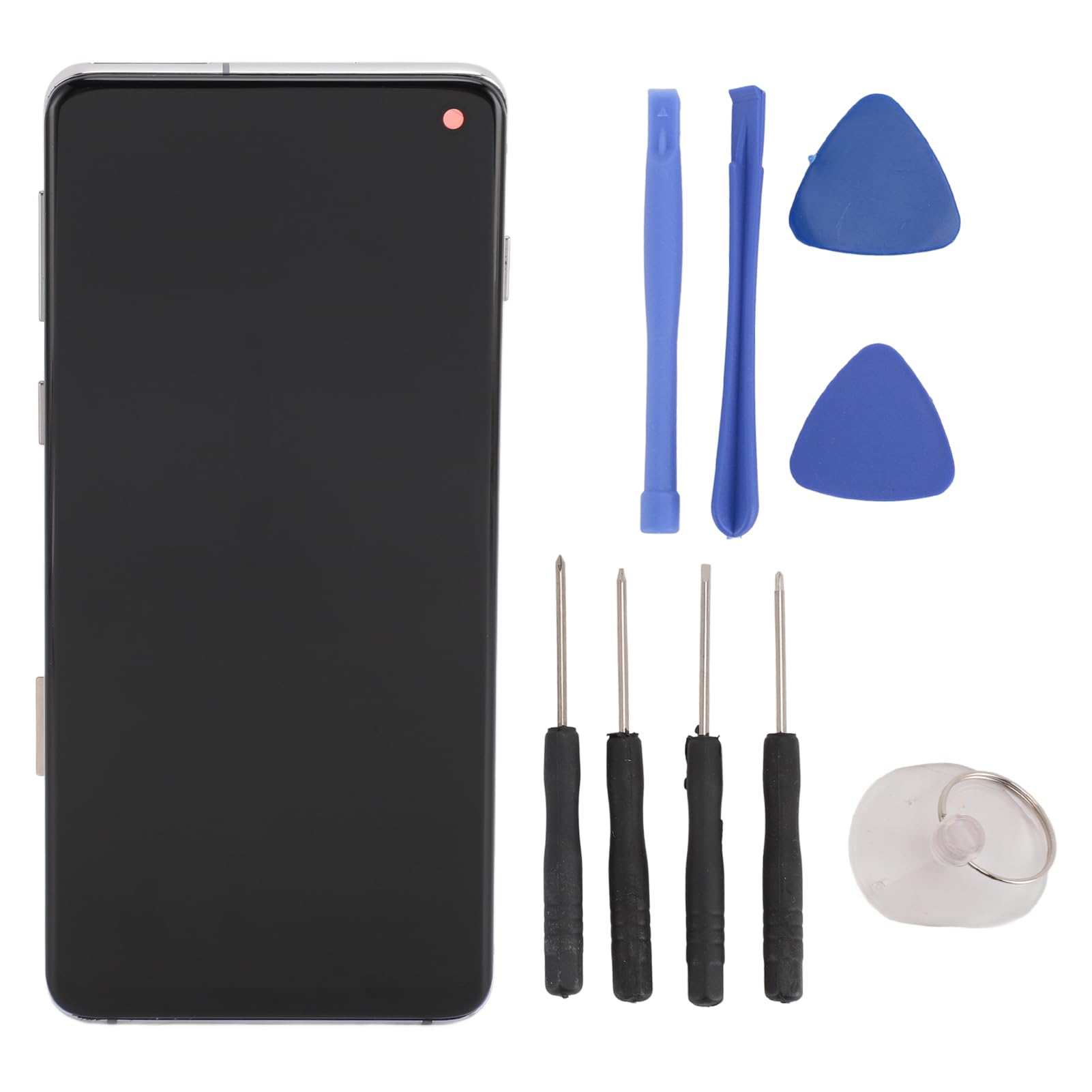 S10 LCD Display Screen Digitizer Assembly with Housing Frame Replacement Kit for S10 6.1 Inches Screen Replacement with Repair Tools, Professional Installation