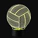3D Illusion Volleyball Night Light Lamp with 7 Color change, touch base, power by AA batteries